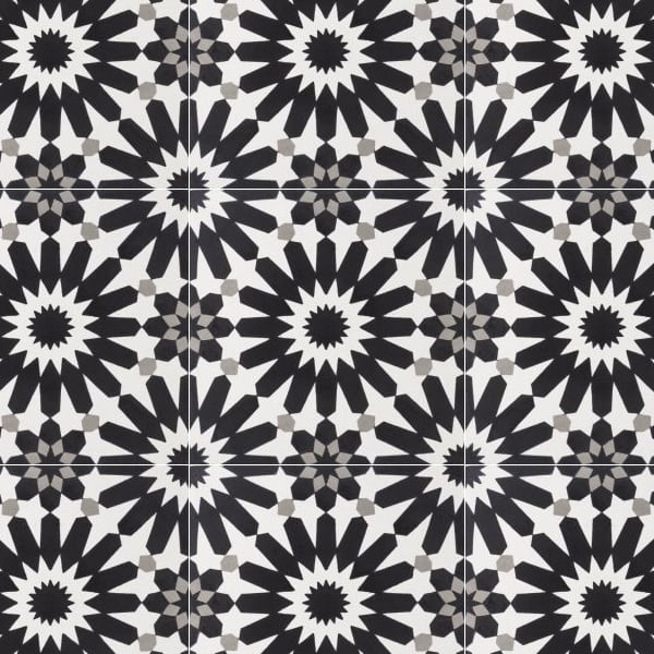 Erizo Black - Cement Tile