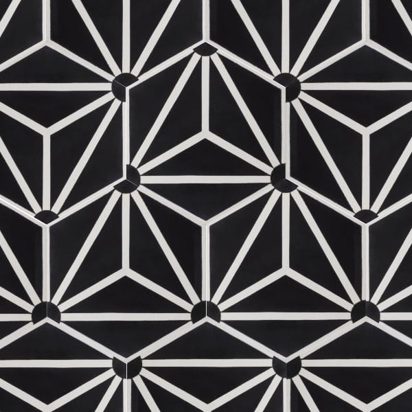 Knox Black - Cement Tile