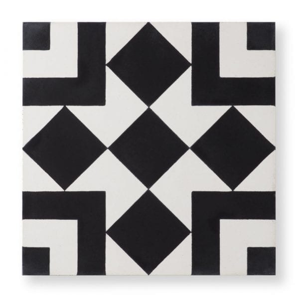 Sample: El Fenn Black - Cement Tile