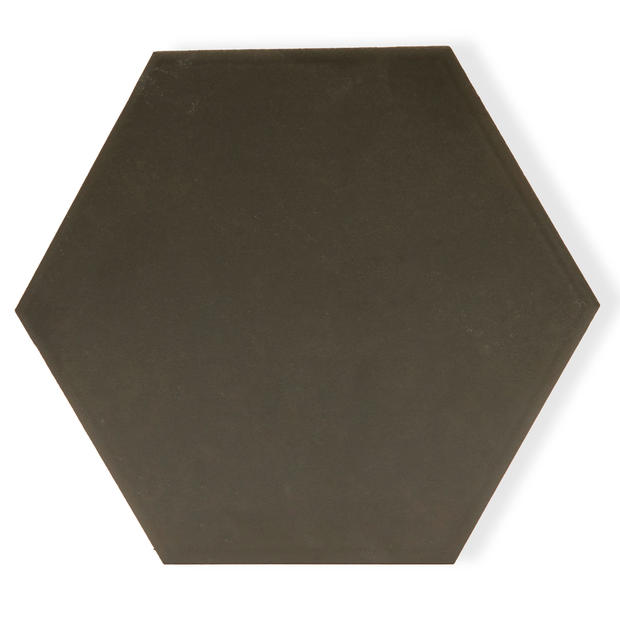Sample: Solid Black Hex - Ceramic Tile