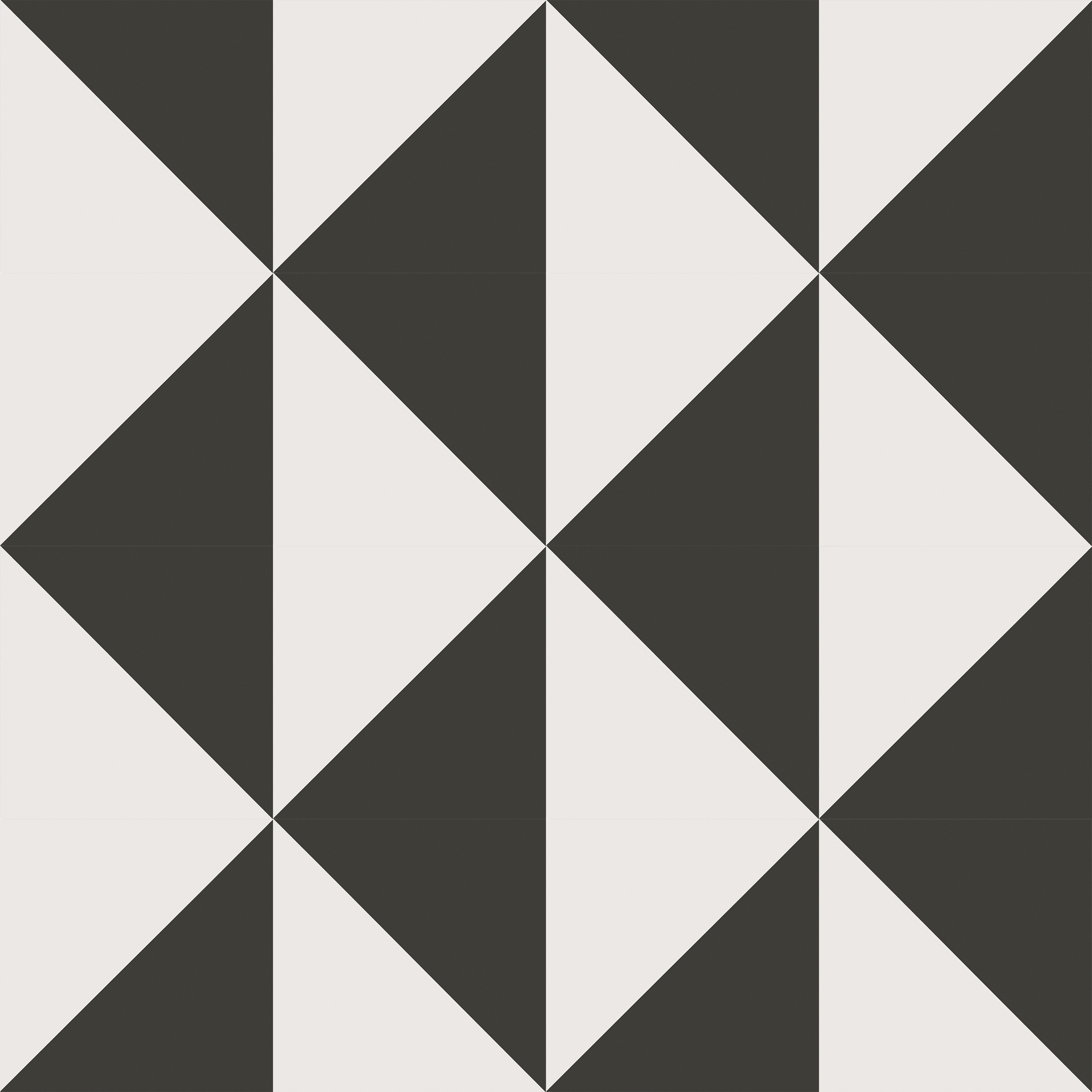 50/50 Black & White - Ceramic Tile