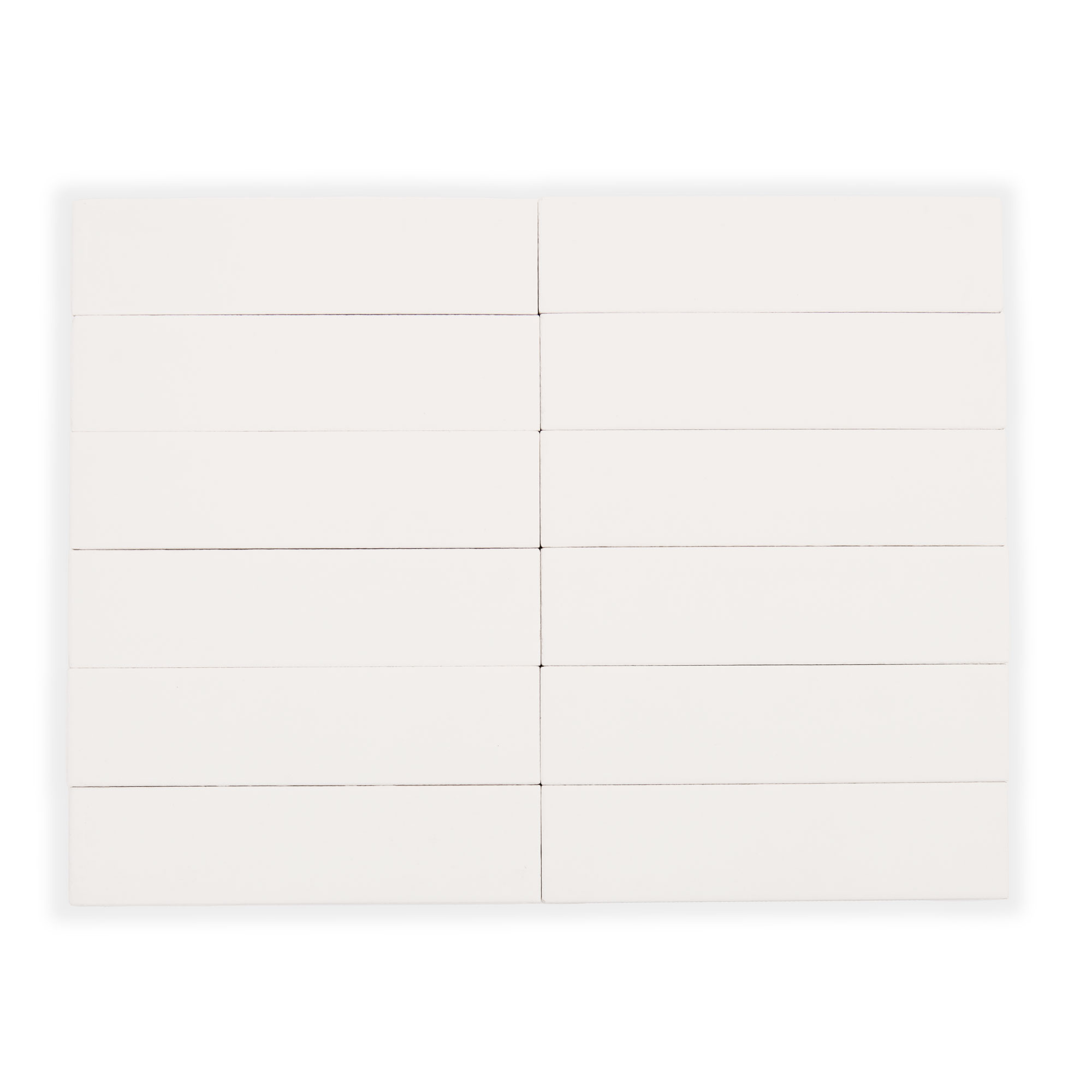 2x8 White - Matte - Ceramic Tile