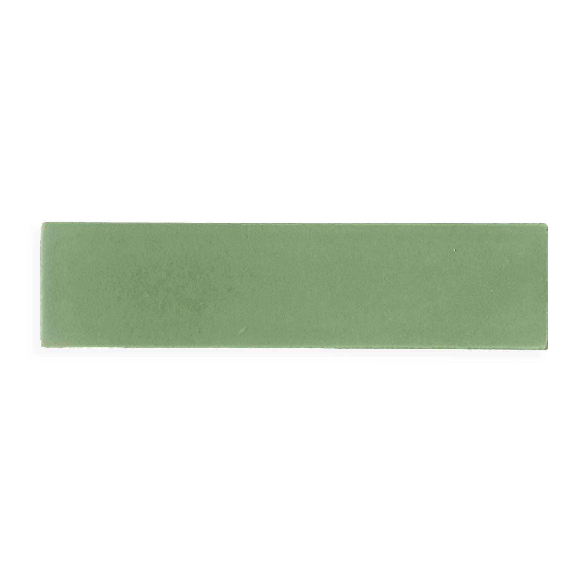Sample: 2x8 Cactus Green - Matte - Ceramic Tile (1 sample=2 tiles)