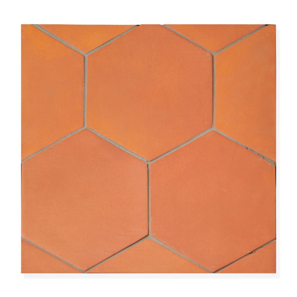 8x8 Hexagon Terracotta Tile Pattern
