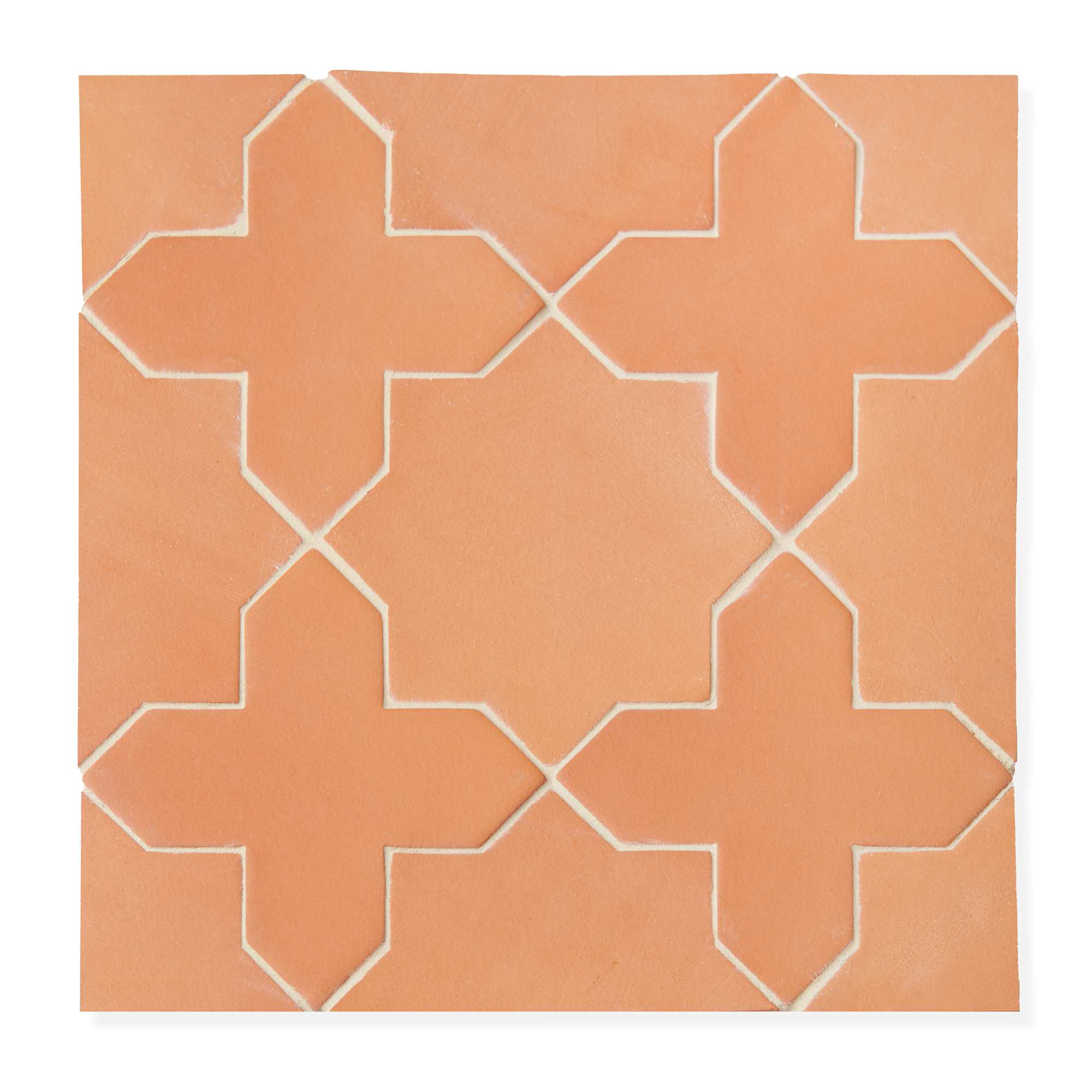 Sample: Terracotta Tile - Star & Cross (1 sample=2 tiles)