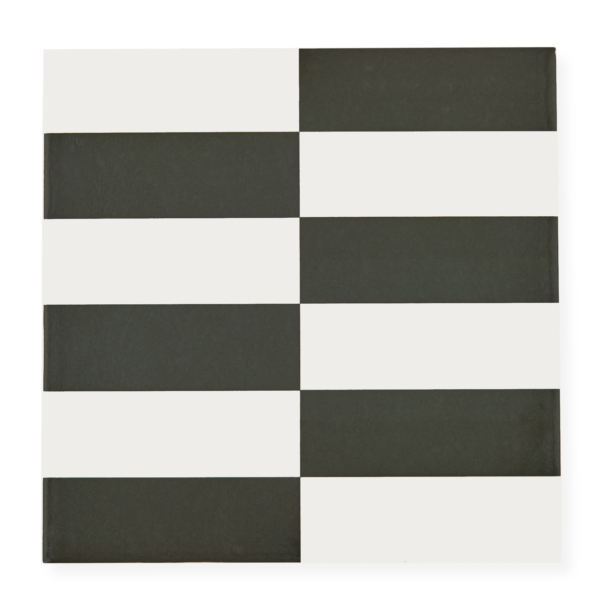 Sample: Long Checkerboard Black & White - Ceramic Tile