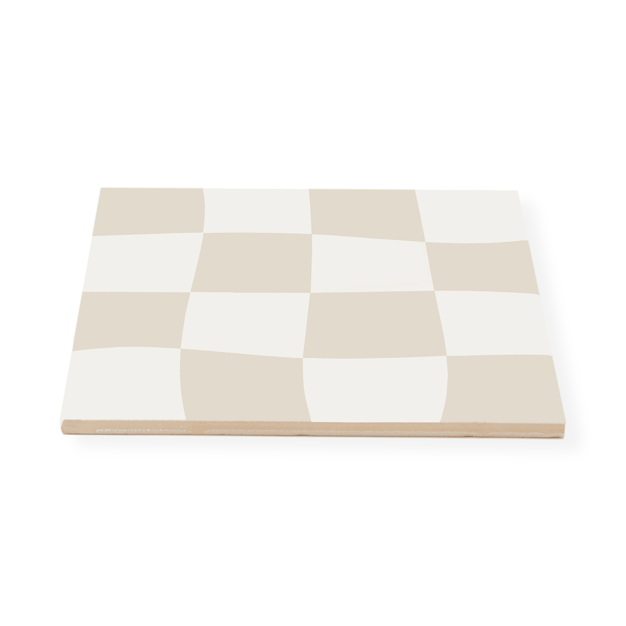 Checkerboard in Putty Tile Sticker