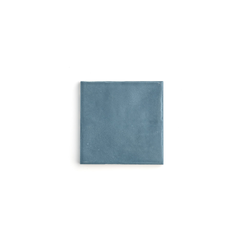 Sample: 4x4 Aegean Blue Matte - Formed Ceramic Tile (1 sample=2 tiles)