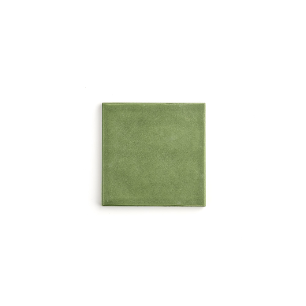 Sample: 4x4 Cactus Green Matte - Formed Ceramic Tile (1 sample=2 tiles)
