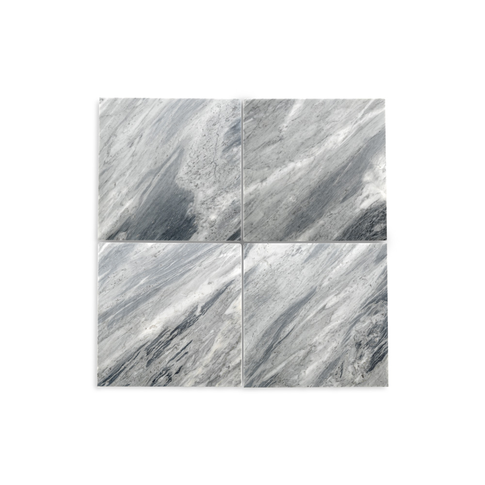 Marble Bardiglio Grey 18x18 Group